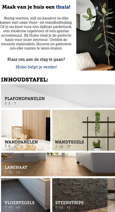 Folder Hubo - Hubo - Vloer- en wandbekleding van 03/09 tot 03/09 - side 2
