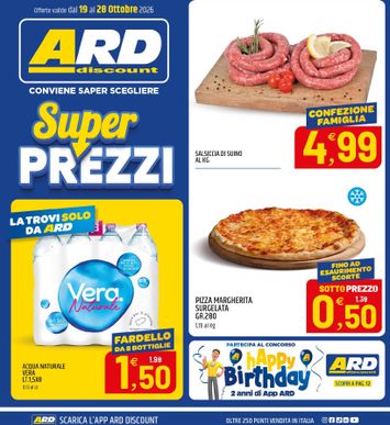 Volantino Ard Discount - Ard Discount valido dal 19/10 al 28/10 - pagina 1