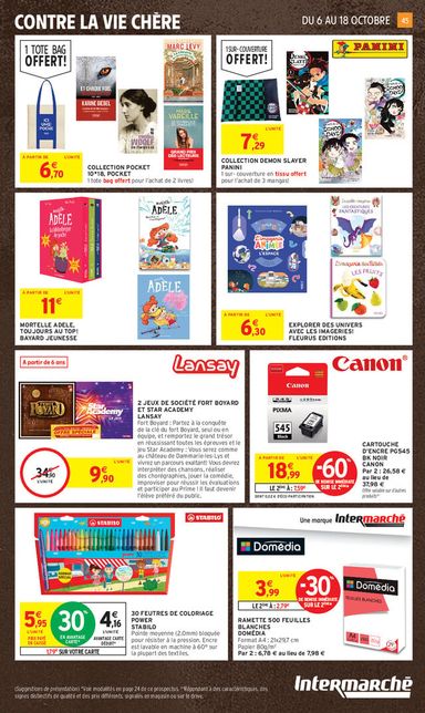 Catalogue Intermarché - Intermarché valable dès le 06/10 au 18/10 - page 45