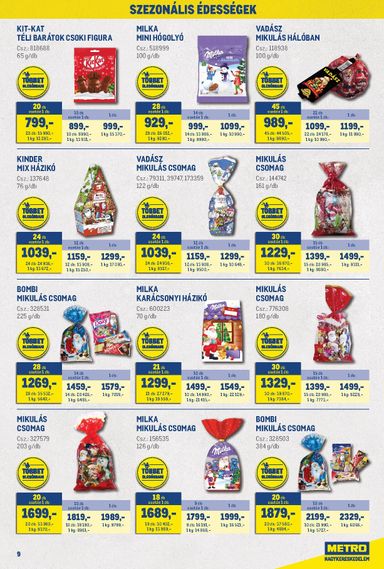 Akciós újság Metro - Metro - Nagyajánlatok kiskereskedőknek! érvényes 10.01.-tól 10.31.-ig - 9 oldal