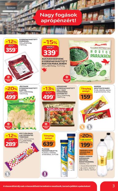 Akciós újság Auchan - Auchan - Filléres ajánlataink érvényes 10.29.-tól 11.04.-ig - 3 oldal
