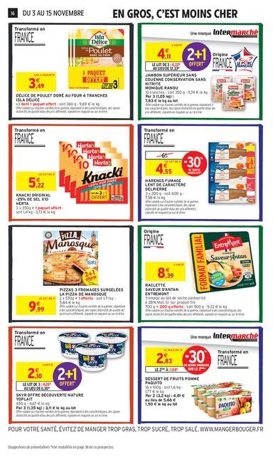 Catalogue Intermarché - Intermarché valable dès le 03/11 au 15/11 - page 16
