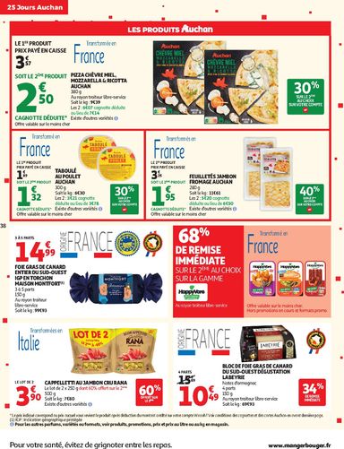 Catalogue Auchan - Auchan - 25 jours 2 hypers - Hypermarché valable dès le 03/11 au 08/11 - page 38
