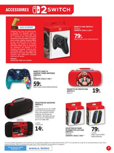 Catalogue E.Leclerc - E.Leclerc - Le guide jeu vidéo valable dès le 20/10 au 07/11 - page 7