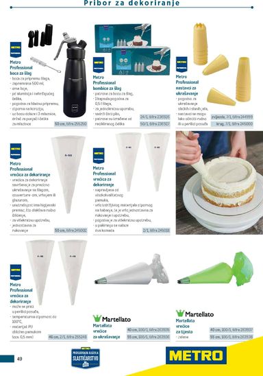 Katalog Metro - Metro - Poslovna rješenja - Proizvodi za slastičarstvo vrijedi od 01.01. do 31.12. - stranica 49