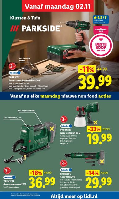 Folder Lidl - Lidl - Non Food van 02-11 tot 08-11 - side 7