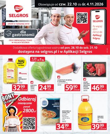 Gazetka Selgros - Selgros cash&carry - Oferta dla gastronomii od 22.10. do 04.11. - strona 1