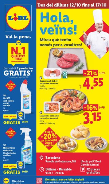 Folleto Lidl - Lidl - Barcelona del 12/10 al 17/10 - página 1