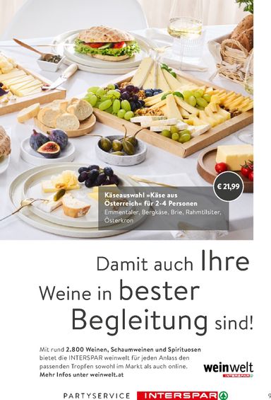 INTERSPAR-Flugblatt - INTERSPAR - Party Service gültig ab 01.03. bis 31.12. - seite 9