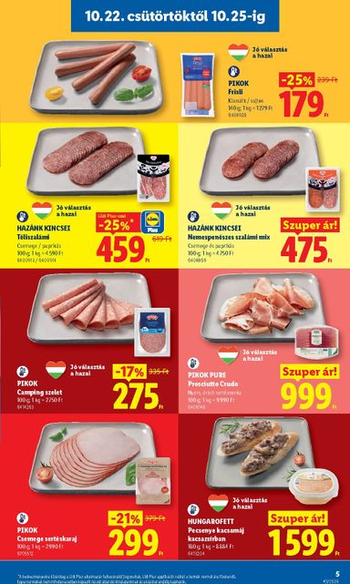 Akciós újság Lidl - Lidl érvényes 10.22.-tól 10.28.-ig - 5 oldal