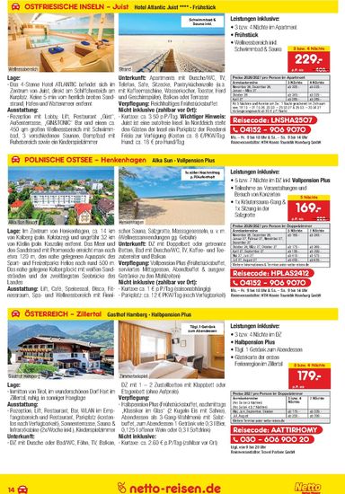 Prospekt Netto - Netto Marken Discount - Reisen gültig ab 01.10. bis 31.10. - seite 14