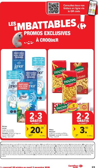 Folder Carrefour Market - Carrefour Market van 28/10 tot 03/11 - side 23