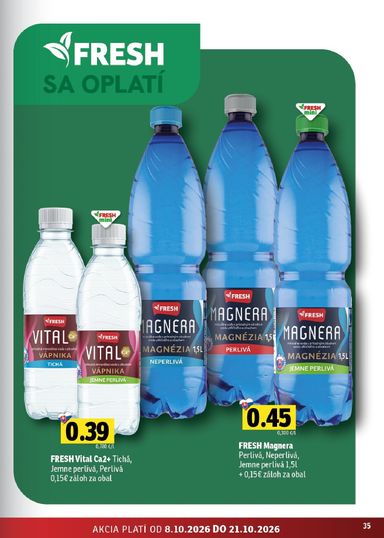 Leták FRESH - Fresh - Stredné a západné Slovensko od 08.10. do 21.10. - strana 35