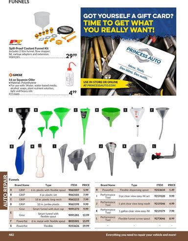 Flyer Princess Auto - Princess Auto - Auto Repair valid since 04-21 until 12-31 - page 17