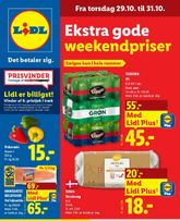 Lidl folder fra søndag 25.10.