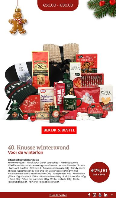 Folder Makro - Makro - Kerstpaketten catalogus van 20-10 tot 31-12 - side 51