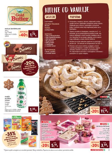 Katalog SPAR - INTERSPAR - Pečenje kolača vrijedi od 07.10. do 15.12. - stranica 3