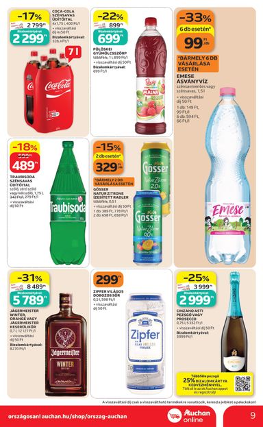 Akciós újság Auchan - Auchan szupermarket érvényes 10.29.-tól 11.04.-ig - 9 oldal