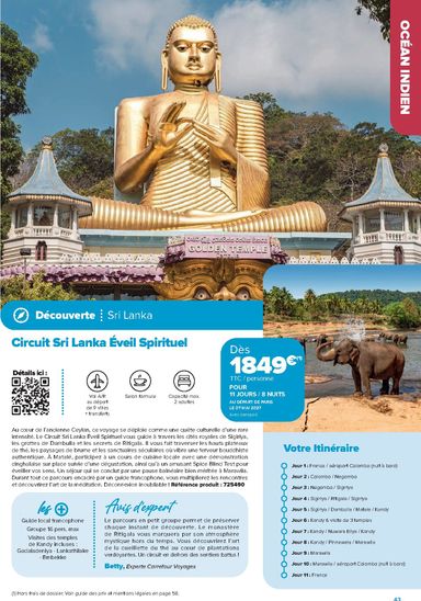 Catalogue Carrefour - Carrefour - Séjours & Circuits valable dès le 14/08 au 31/03 - page 43