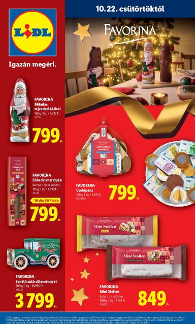 Akciós újság Lidl - Lidl - Favorina érvényes 10.22.-tól 12.24.-ig - 18 oldal