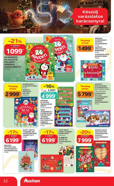 Akciós újság Auchan - Auchan Hipermarket érvényes 10.22.-tól 11.25.-ig - 32 oldal