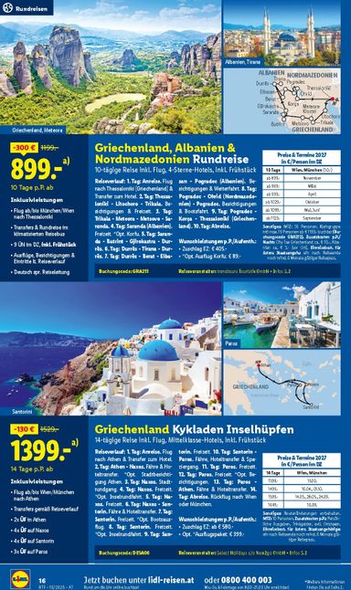 Lidl-Flugblatt - Lidl - Reise-Highlights gültig ab 14.10. bis 15.11. - seite 16