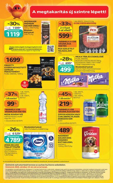 Akciós újság Auchan - Auchan szupermarket érvényes 10.22.-tól 10.28.-ig - 16 oldal