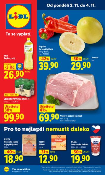 Leták Lidl - Lidl od 02.11. do 04.11. - strana 1