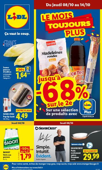 Catalogue Lidl - Lidl valable dès le 08/10 au 14/10 - page 1
