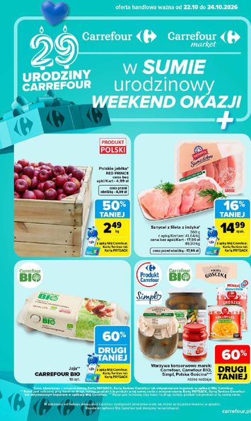 Gazetka Carrefour - Carrefour - Weekend od 22.10. do 24.10. - strona 1