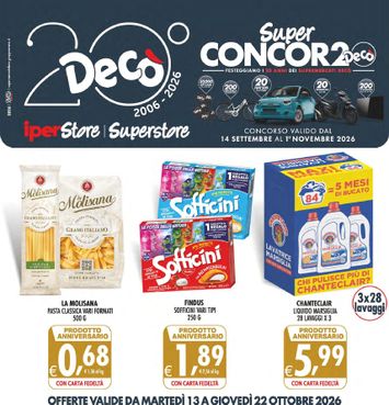 Volantino Decò - Decò - Iperstore/Superstore valido dal 13/10 al 22/10 - pagina 1