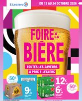E.Leclerc - Foire à la bière valable à partir de du mardi 13/10/2026