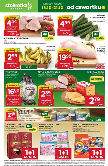 Gazetka Stokrotka - Stokrotka - Market od 15.10. do 21.10. - strona 1