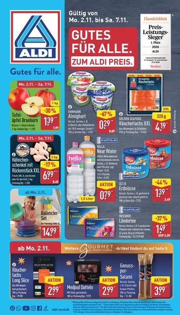 Prospekt ALDI Nord - ALDI NORD gültig ab 02.11. bis 07.11. - seite 1