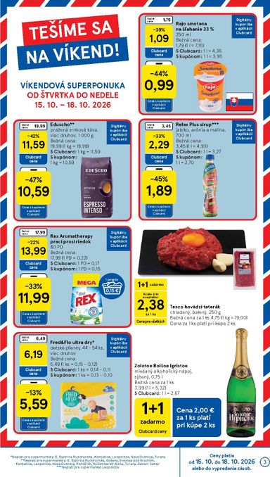 Leták Tesco - Tesco supermarket od 14.10. do 20.10. - strana 3