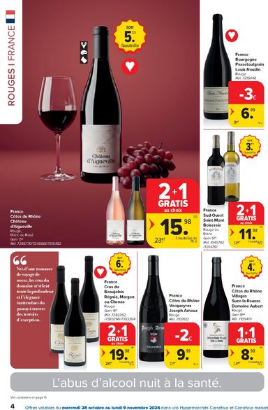 Folder Carrefour - Carrefour - Foire aux vins van 28/10 tot 09/11 - side 4