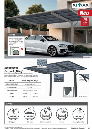 Prospekt toom - Toom - Gartenhäuser & Carports gültig ab 01.03. bis 31.12. - seite 65