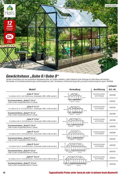 Prospekt toom - Toom - Gewächshäuser & Anzucht gültig ab 01.03. bis 31.12. - seite 10