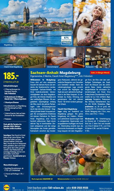 Prospekt Lidl - Lidl - Urlaub mit Hund gültig ab 29.07. bis 31.12. - seite 14