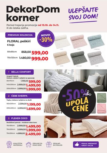 Katalog Univerexport - Univerexport - Dekor Dom korner od 15.10 do 14.11 - strana 1