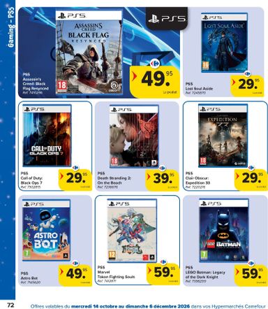 Folder Carrefour - Carrefour - Catalogue Jouets van 14/10 tot 06/12 - side 72