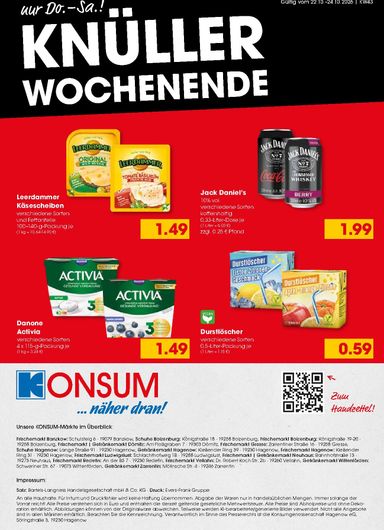 Prospekt Konsum Hagenow - Konsum Hagenow gültig ab 19.10. bis 24.10. - seite 8