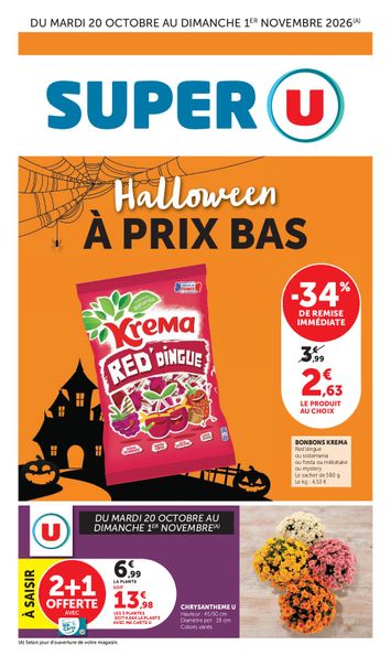 Catalogue Super U - Super U - Halloween à prix bas valable dès le 20/10 au 01/11 - page 1