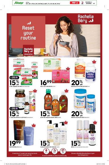 Flyer Sobeys - Sobeys - Natural and Wellness Booklet valid since 10-22 until 11-25 - page 4