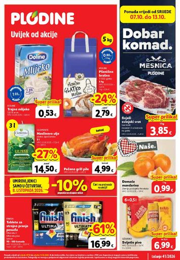 Katalog Plodine - Plodine vrijedi od 07.10. do 13.10. - stranica 1