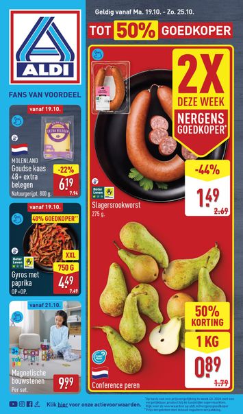 Folder ALDI - ALDI van 19-10 tot 25-10 - side 1