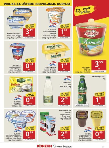 Katalog Konzum - Konzum vrijedi od 14.10. do 20.10. - stranica 27