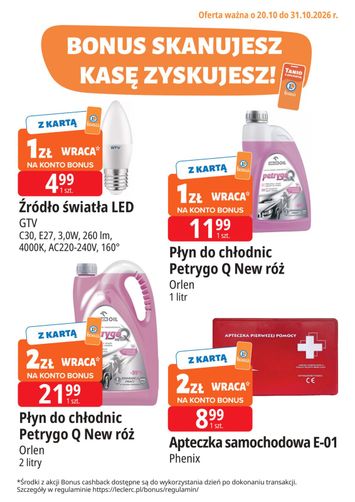 Gazetka E.Leclerc - E.Leclerc - Bonus skanujesz kasę zyskujesz! od 20.10. do 31.10. - strona 1