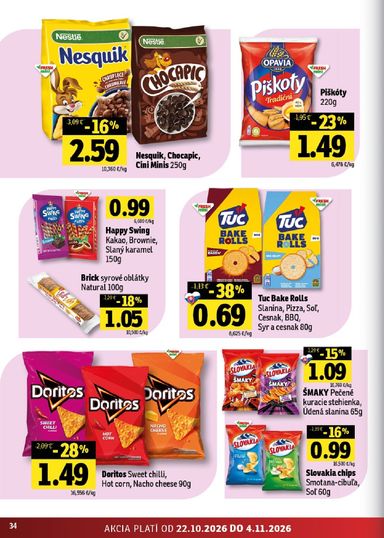Leták FRESH - Fresh Východné Slovensko od 22.10. do 04.11. - strana 34