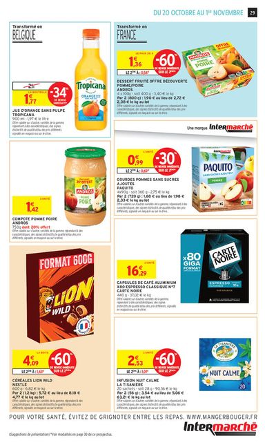 Catalogue Intermarché - Intermarché Hyper valable dès le 20/10 au 01/11 - page 29